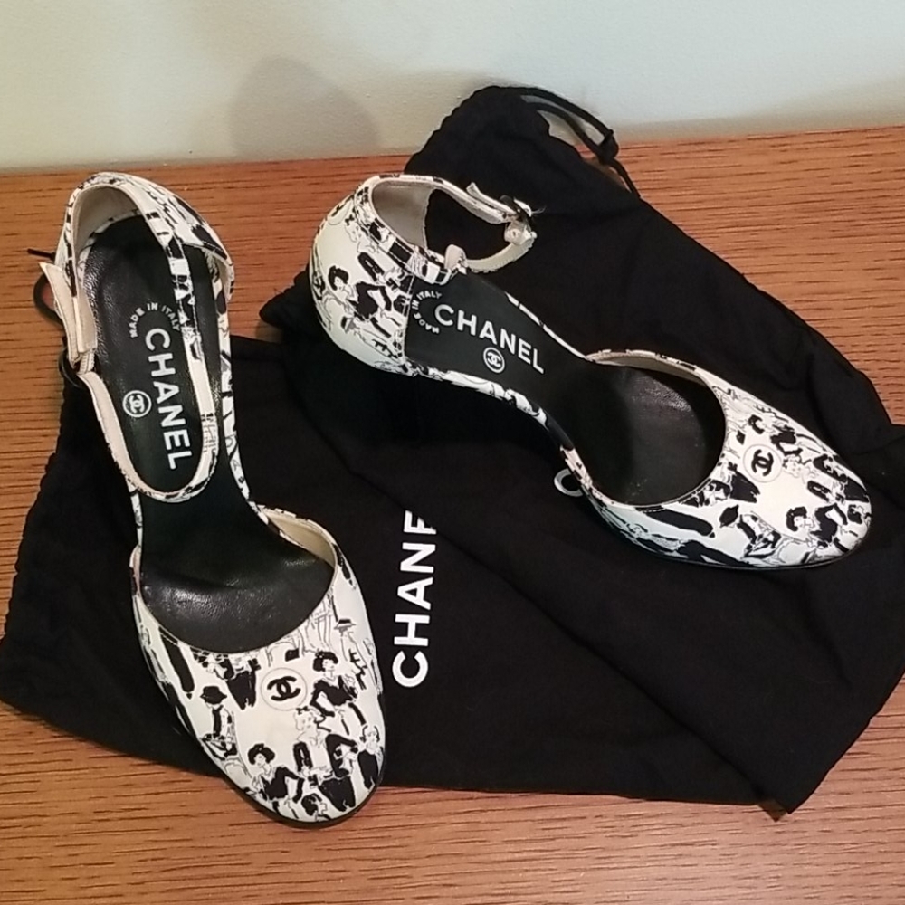 CHANEL Ankle Strap Heels